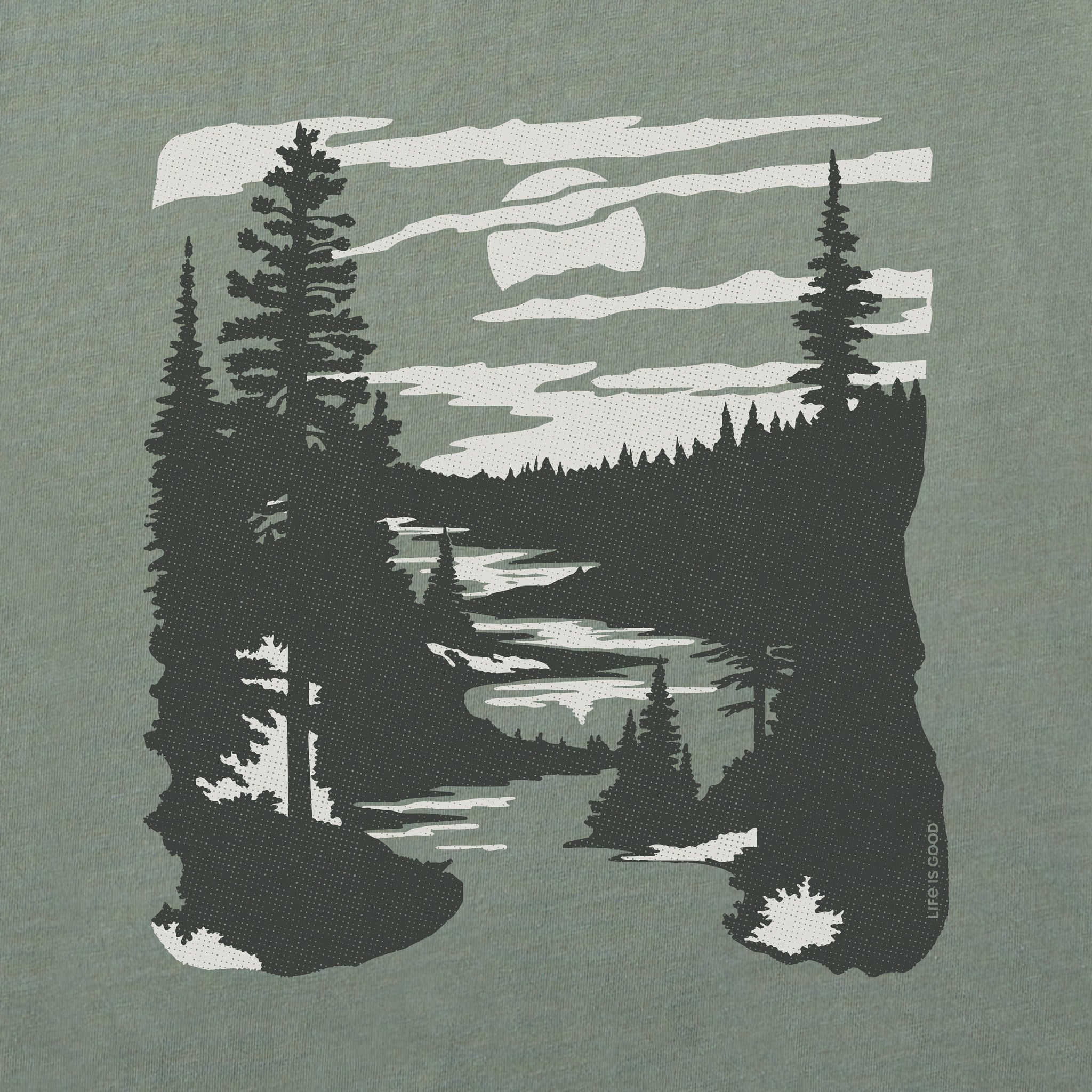 Women's A River Runs Through It Short Sleeve Crusher Tee