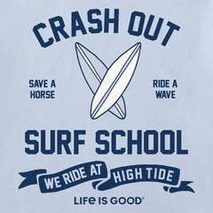 Women's Crash Out Surf School Short Sleeve Crusher Boxy Tee