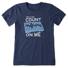 Women's Count on Me Abacus Short Sleeve Tee