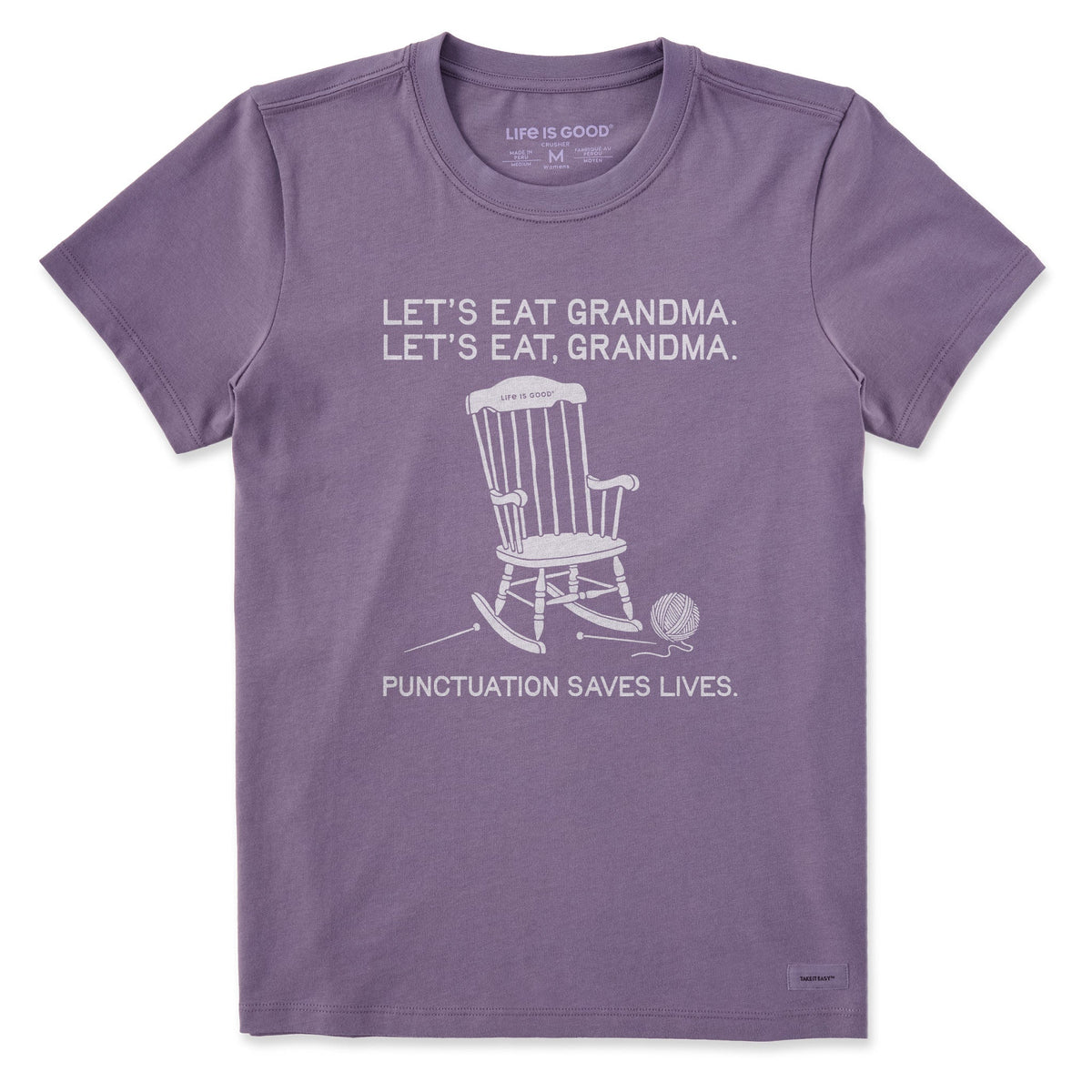 Women's Let's Eat Grandma Short Sleeve Crusher Tee
