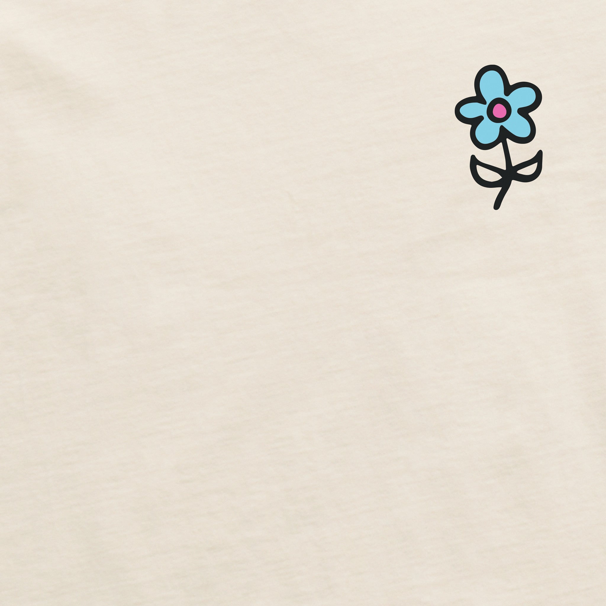 Women's Keep It Simple Little Flower Short Sleeve Crusher Boxy Tee
