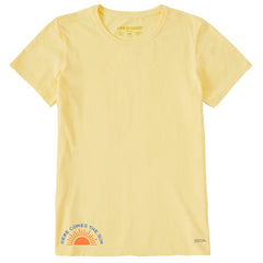 Women's Here Comes the Sunrise Short Sleeve Crusher Tee