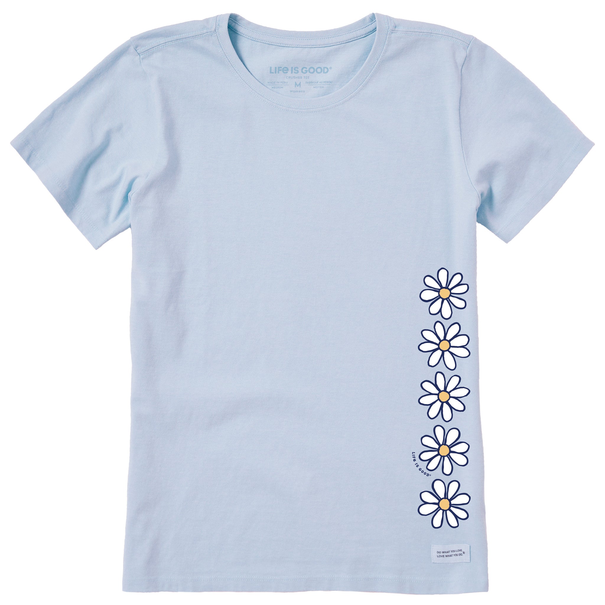 Women's Daisy Vertical Chain Short Sleeve Crusher Tee
