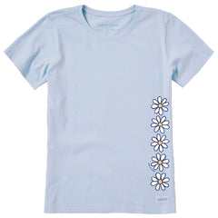 Women's Daisy Vertical Chain Short Sleeve Crusher Tee