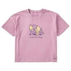 Women's It's the Little Things Winnie Short Sleeve Crusher Boxy Tee