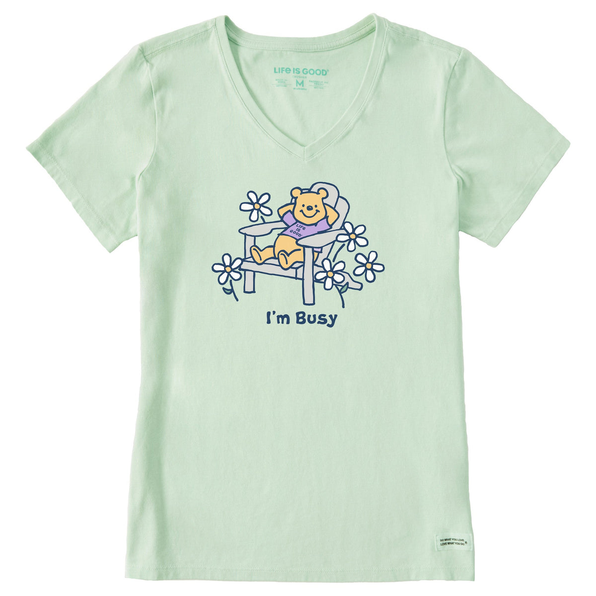 Women's I'm Busy Winnie Short Sleeve Crusher Vee