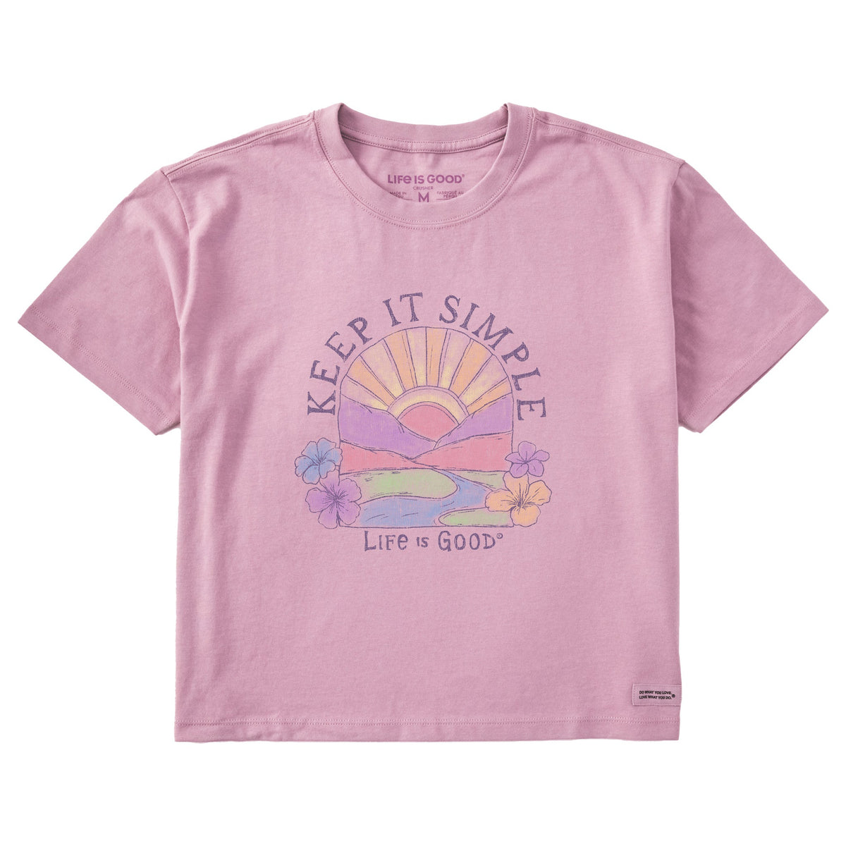 Women's Keep It Simple Sun Short Sleeve Crusher Boxy Tee