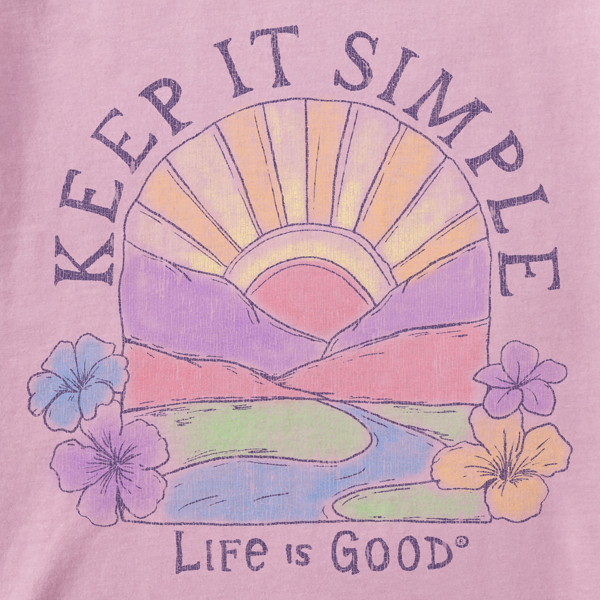 Women's Keep It Simple Sun Short Sleeve Crusher Boxy Tee