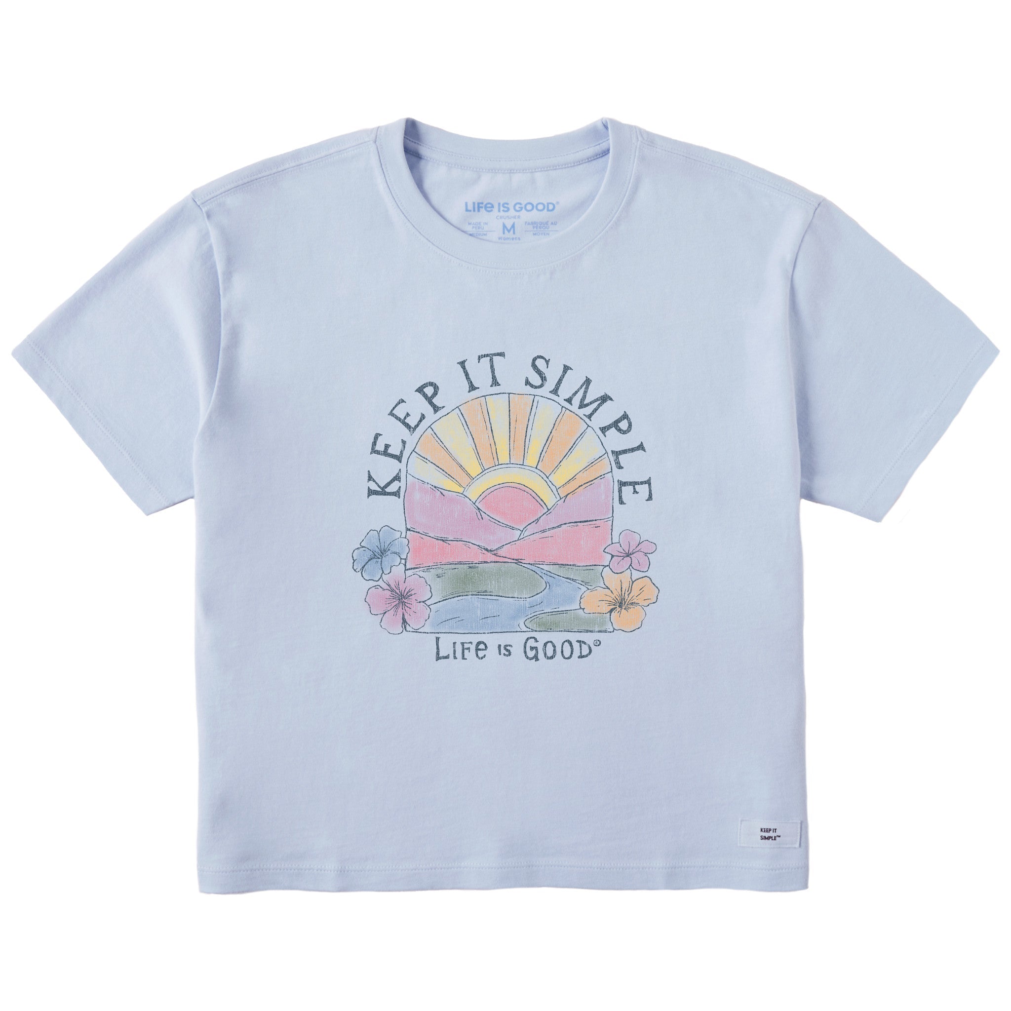 Women's Keep It Simple Sun Short Sleeve Crusher Boxy Tee
