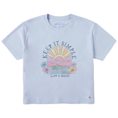 Women's Keep It Simple Sun Short Sleeve Crusher Boxy Tee