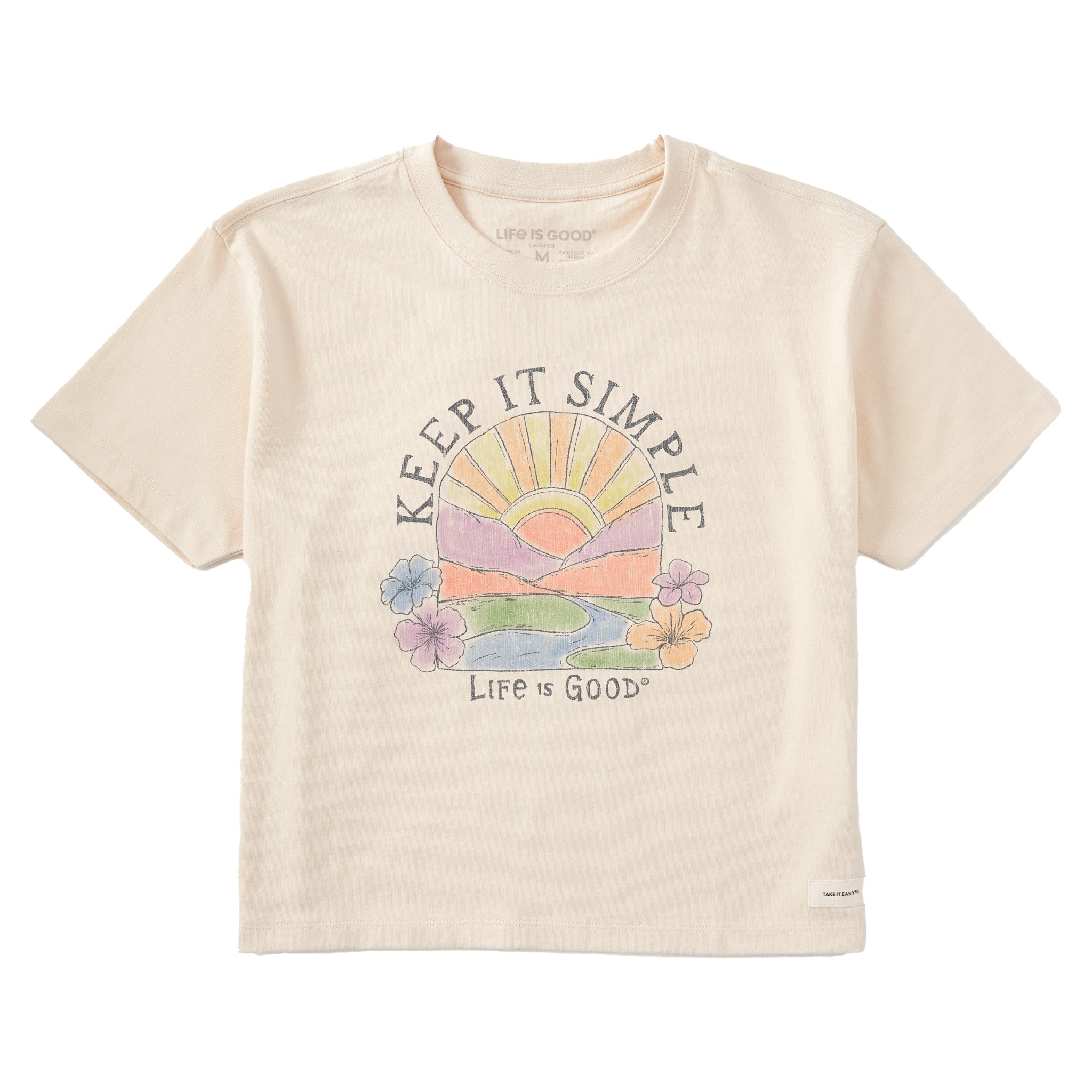 Women's Keep It Simple Sun Short Sleeve Crusher Boxy Tee