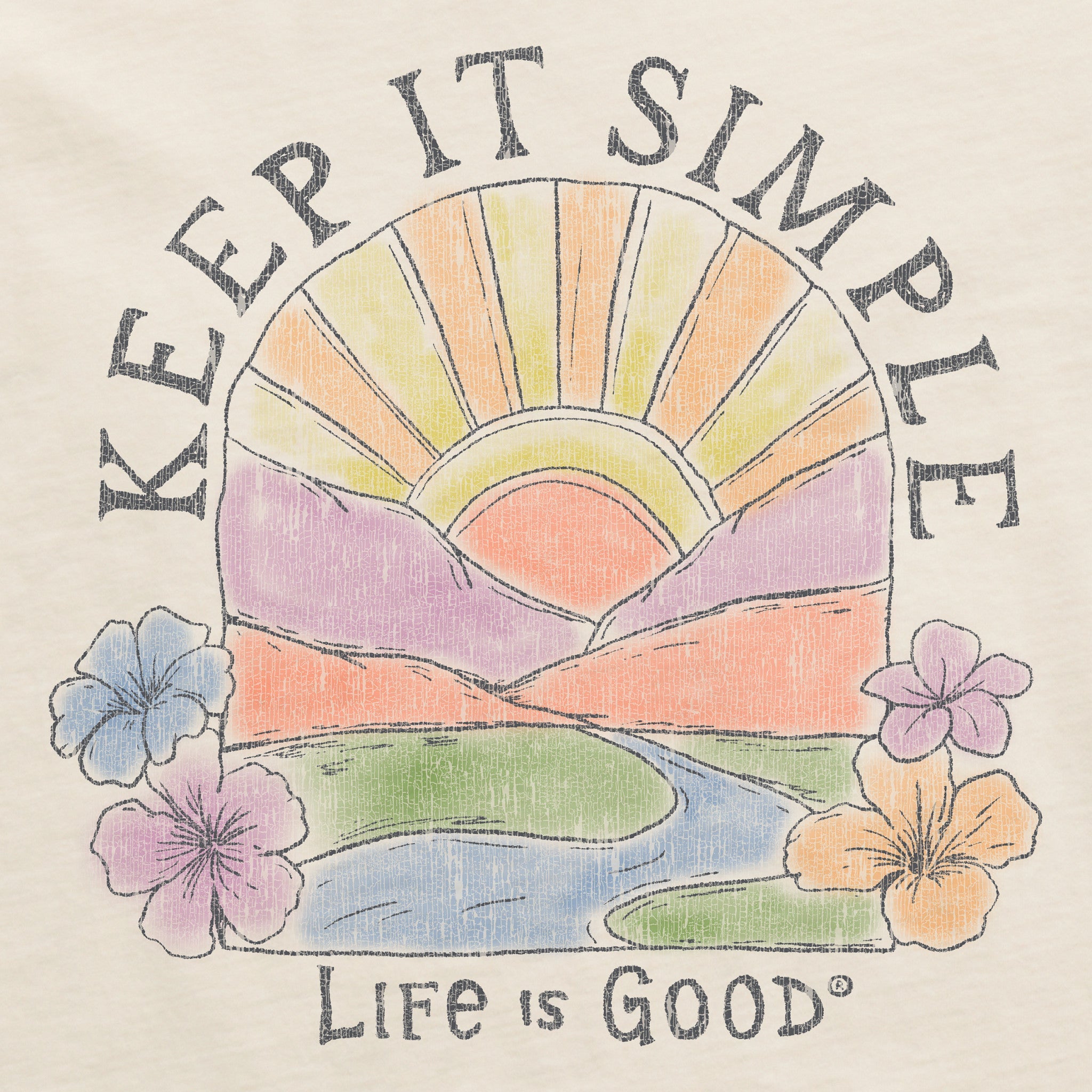 Women's Keep It Simple Sun Short Sleeve Crusher Boxy Tee