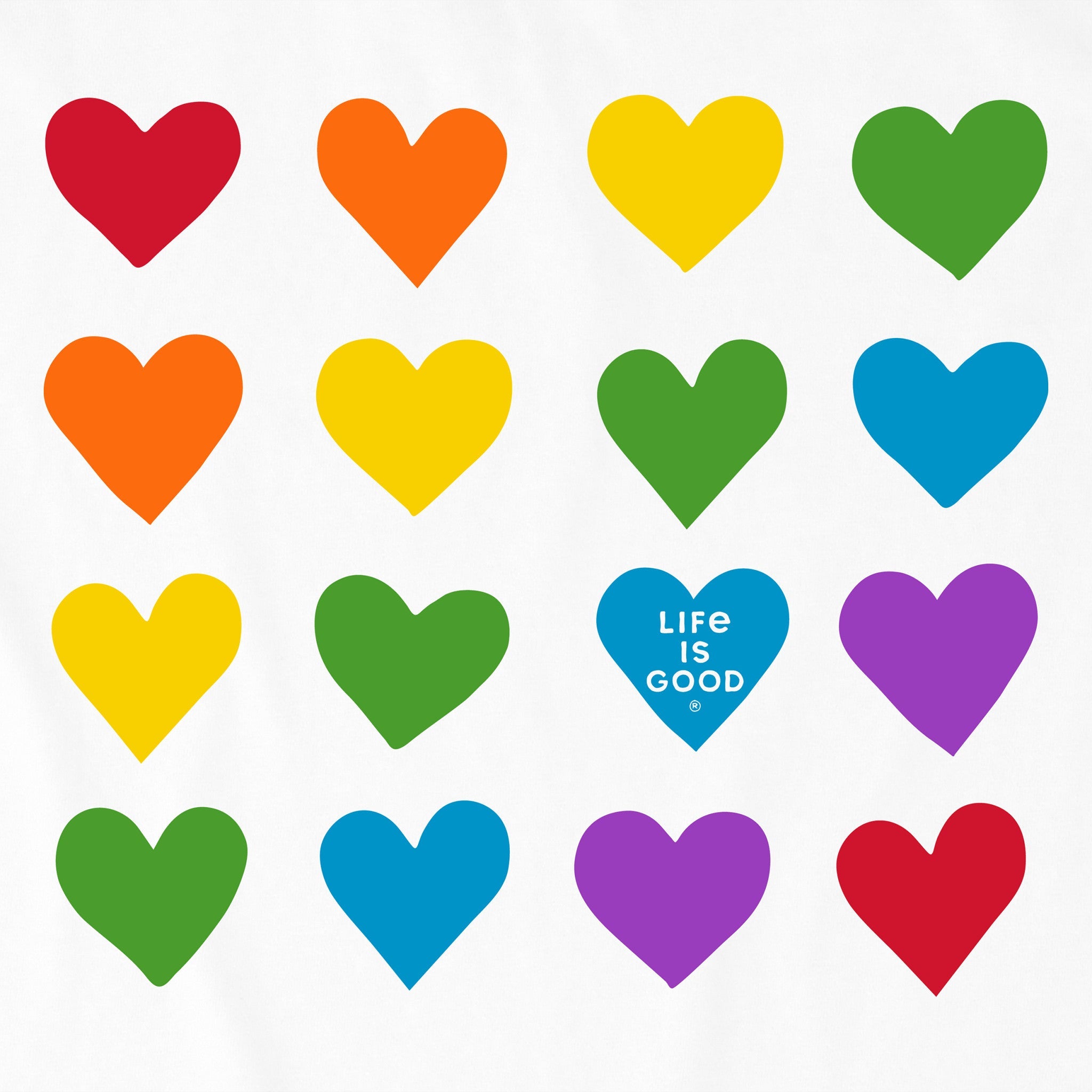 Kids Pride Hearts Short Sleeve Crusher Tee