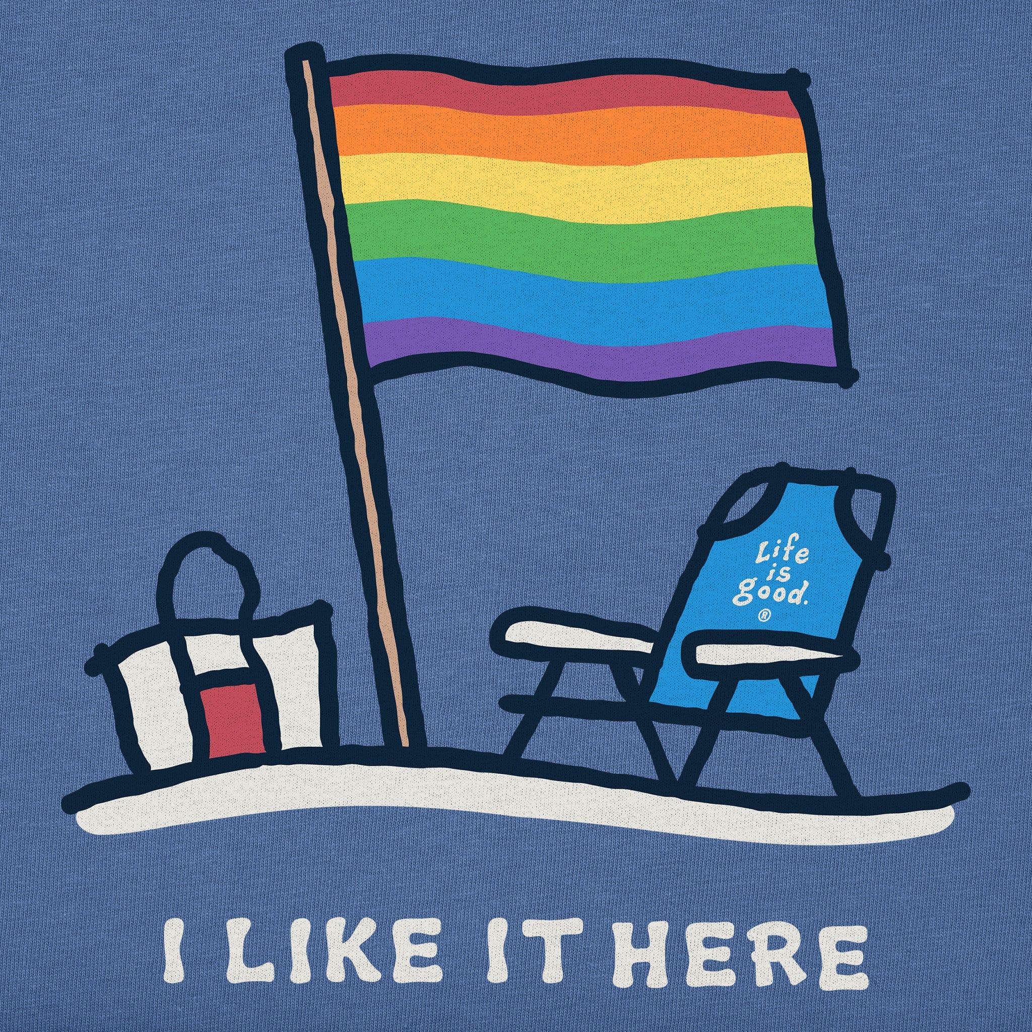 Men's Pride I Like it Here Short Sleeve Tee