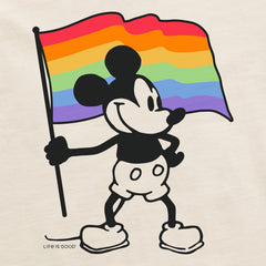 Men's Willie Pride Flag Short Sleeve Crusher Tee