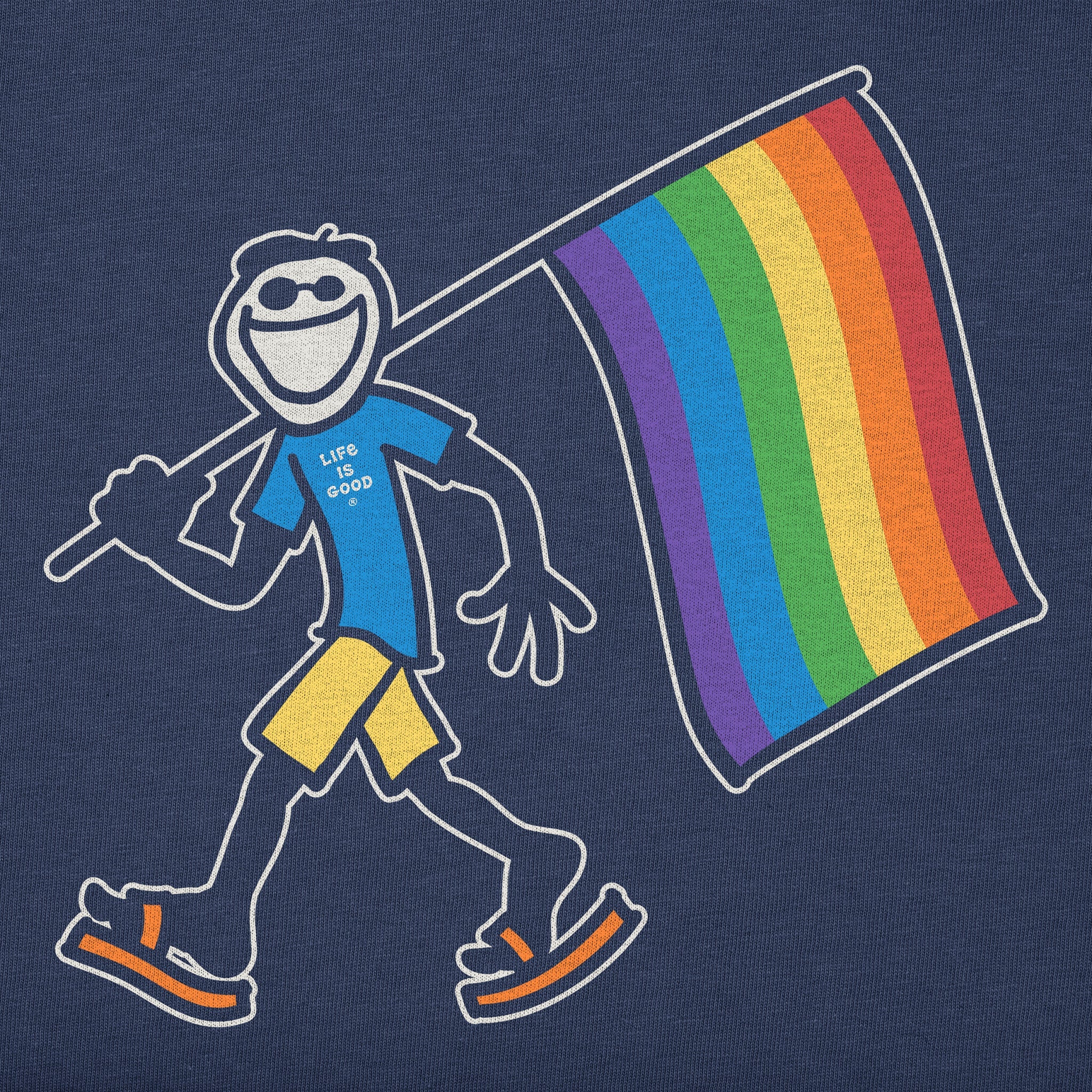 Men's Jake Carrying Pride Flag Short Sleeve Tee