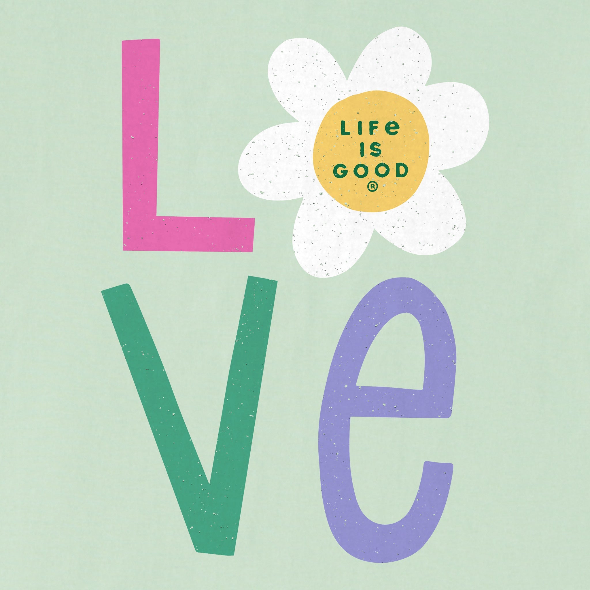 Women's Flower Love Stack Short Sleeve Crusher Tee