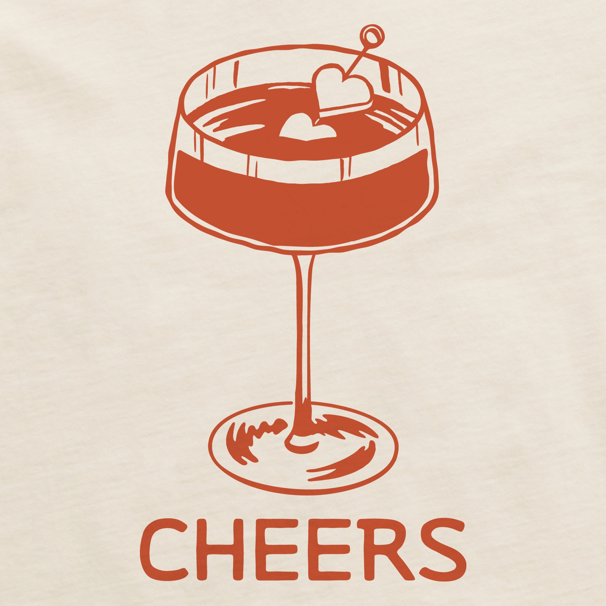 Women's Cheers Cocktail Short Sleeve Crusher Tee