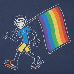 Women's Jake Carrying Pride Flag Short Sleeve Tee