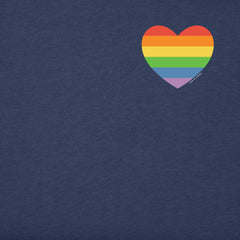 Men's Rainbow Pride Heart Short Sleeve Tee