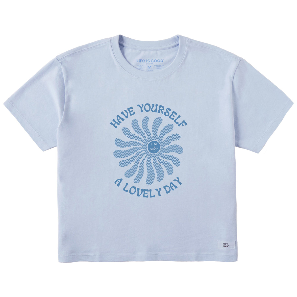 Women's Have Yourself a Lovely Day Short Sleeve Crusher Boxy Tee
