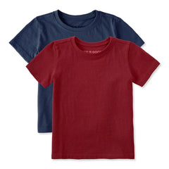 Toddlers Solid 2-Pack Crusher Tee  Multi 1