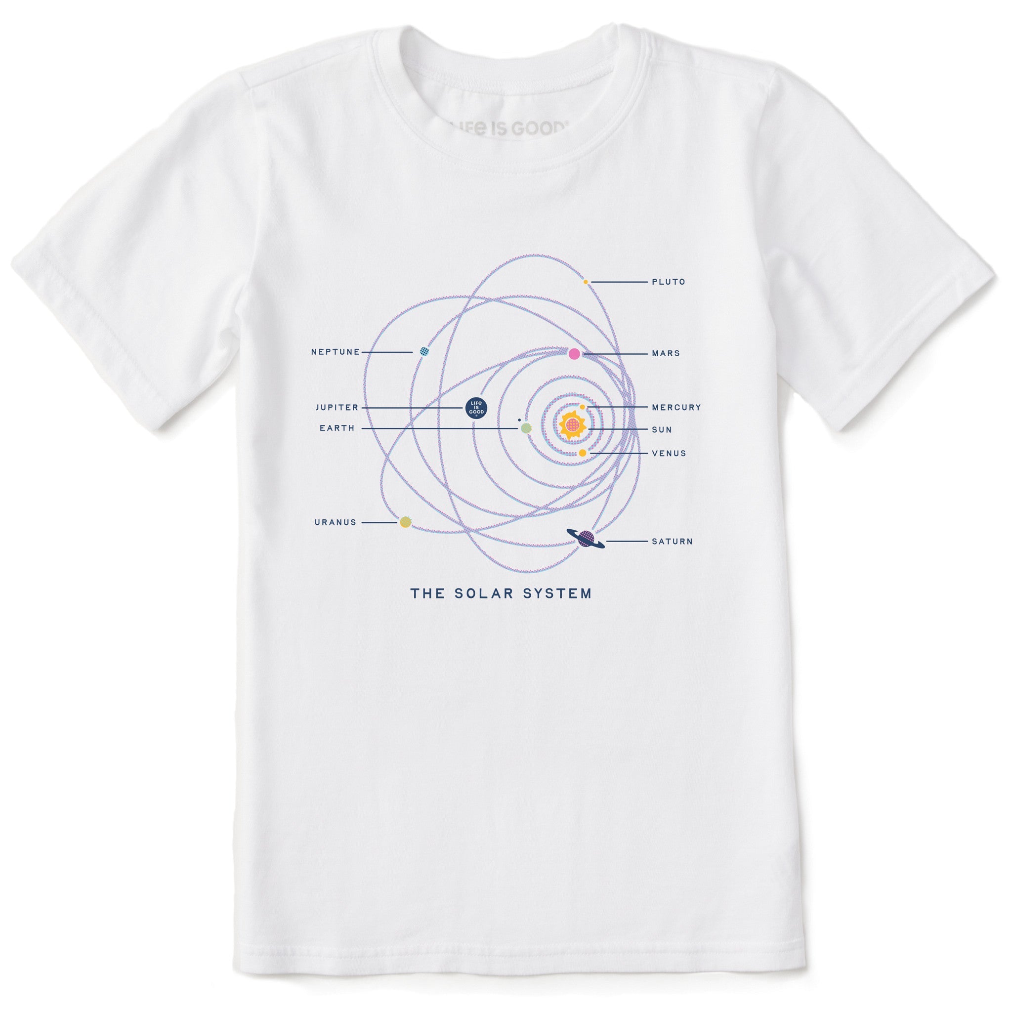 Kids The Solar System Short Sleeve Crusher Tee