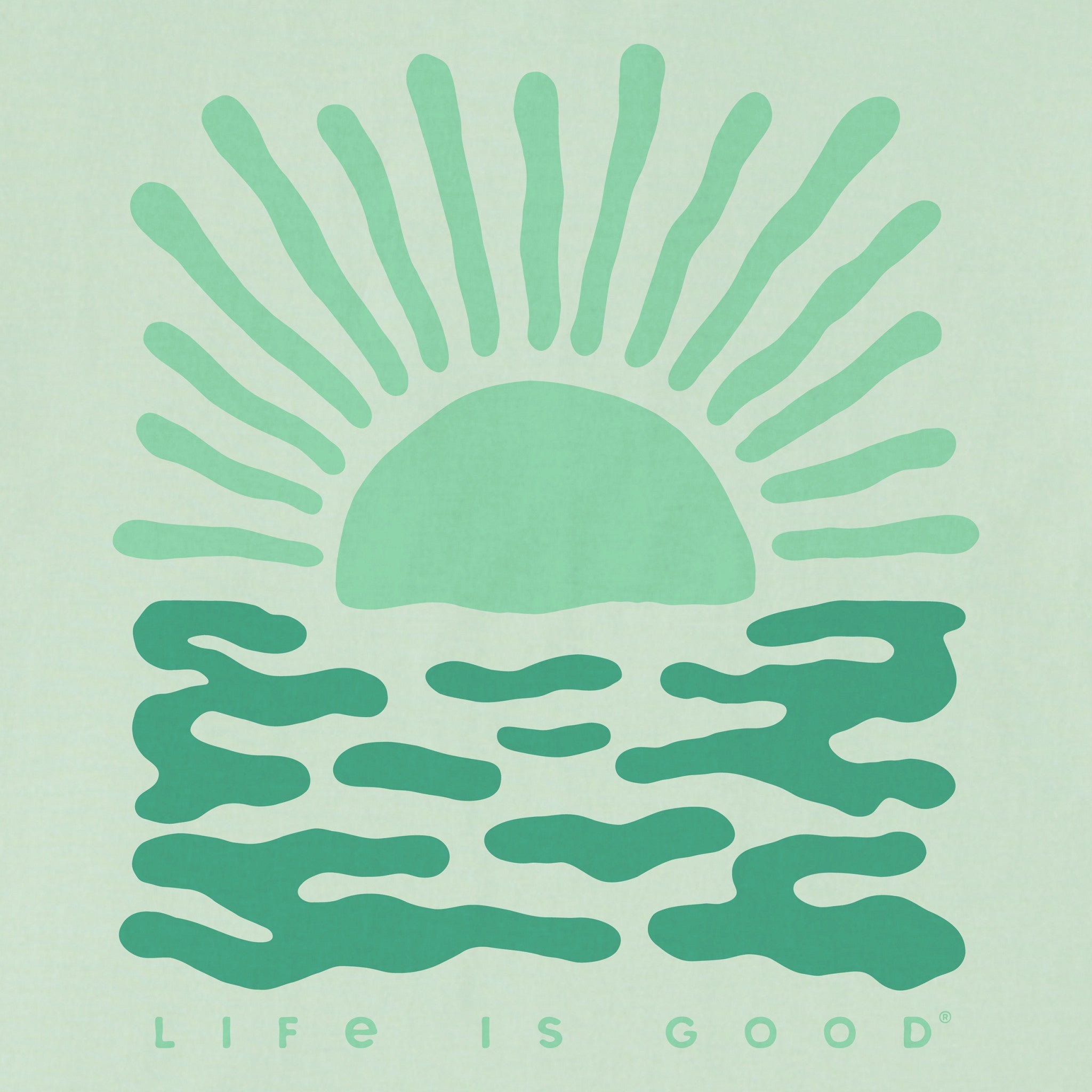 Kids Sun Over the Water Short Sleeve Crusher Tee