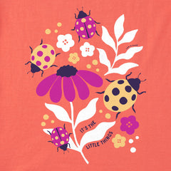 Kids It's the Little Ladybug Things Short Sleeve Crusher Tee