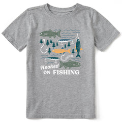Kids Hooked on Fishing Short Sleeve Crusher Tee