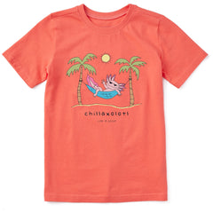Kids Chillaxolotl Short Sleeve Crusher Tee