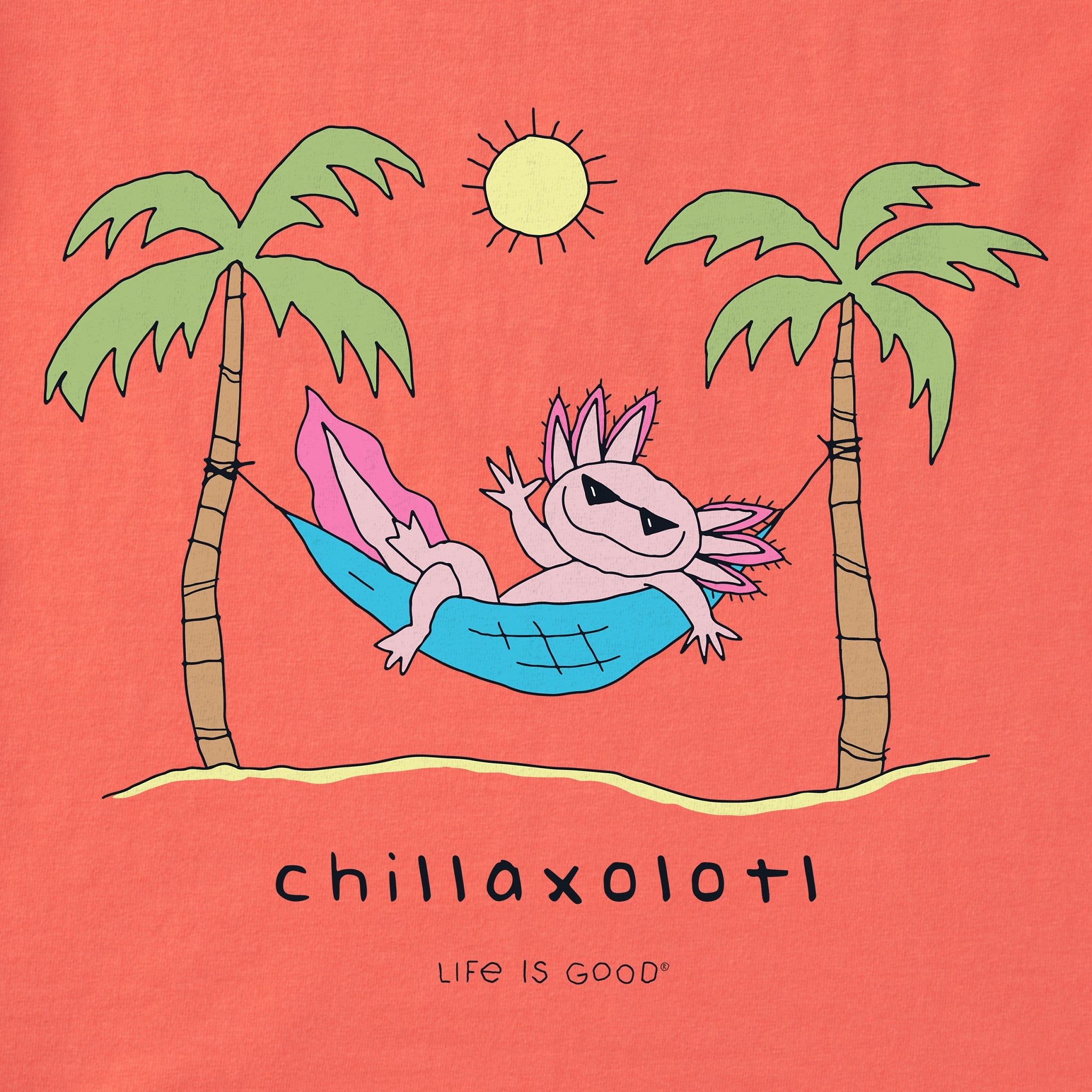 Kids Chillaxolotl Short Sleeve Crusher Tee