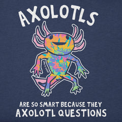 Toddler Tie Dye Axolotl Questions Short Sleeve Crusher Tee