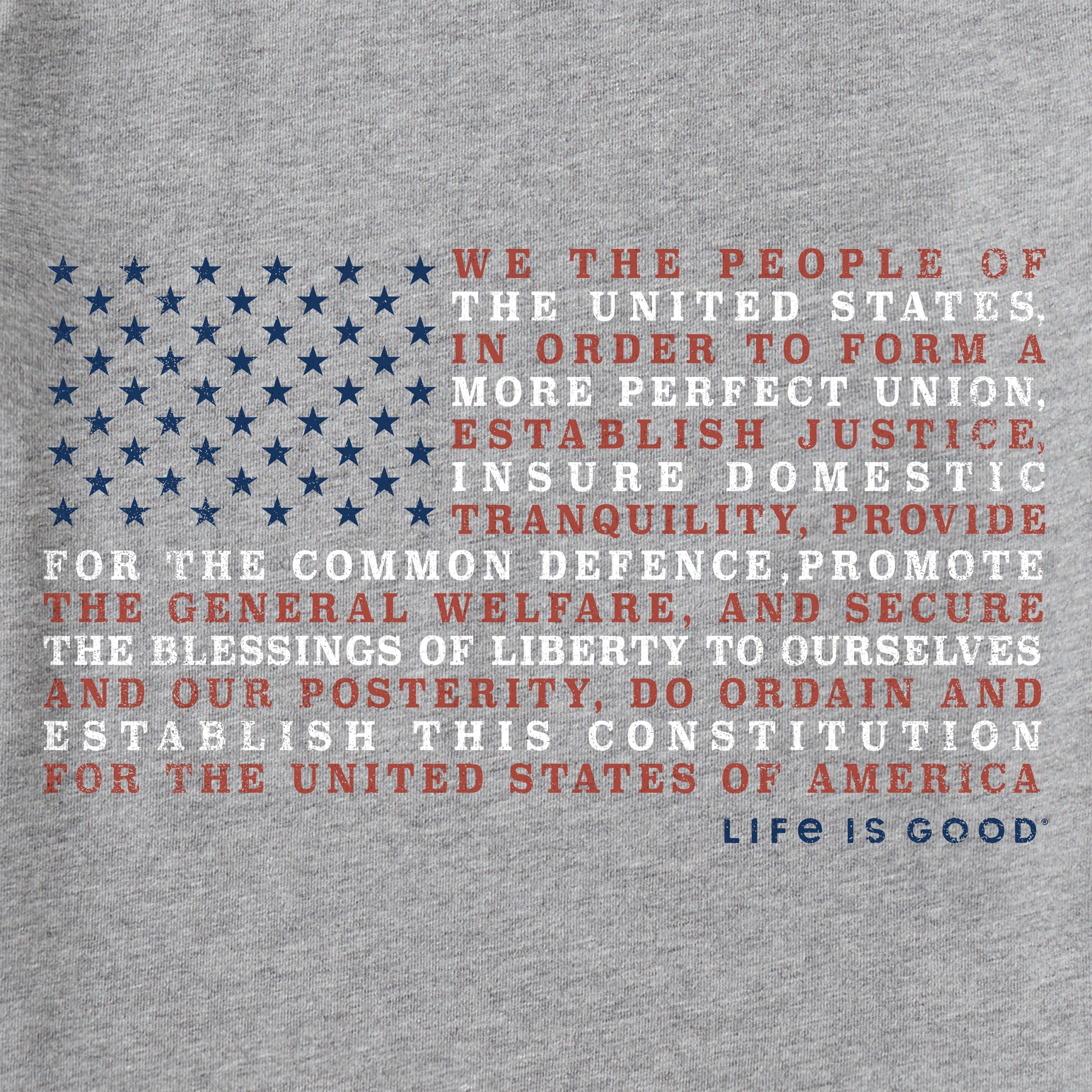 Women's Constitution Flag Short Sleeve Vee