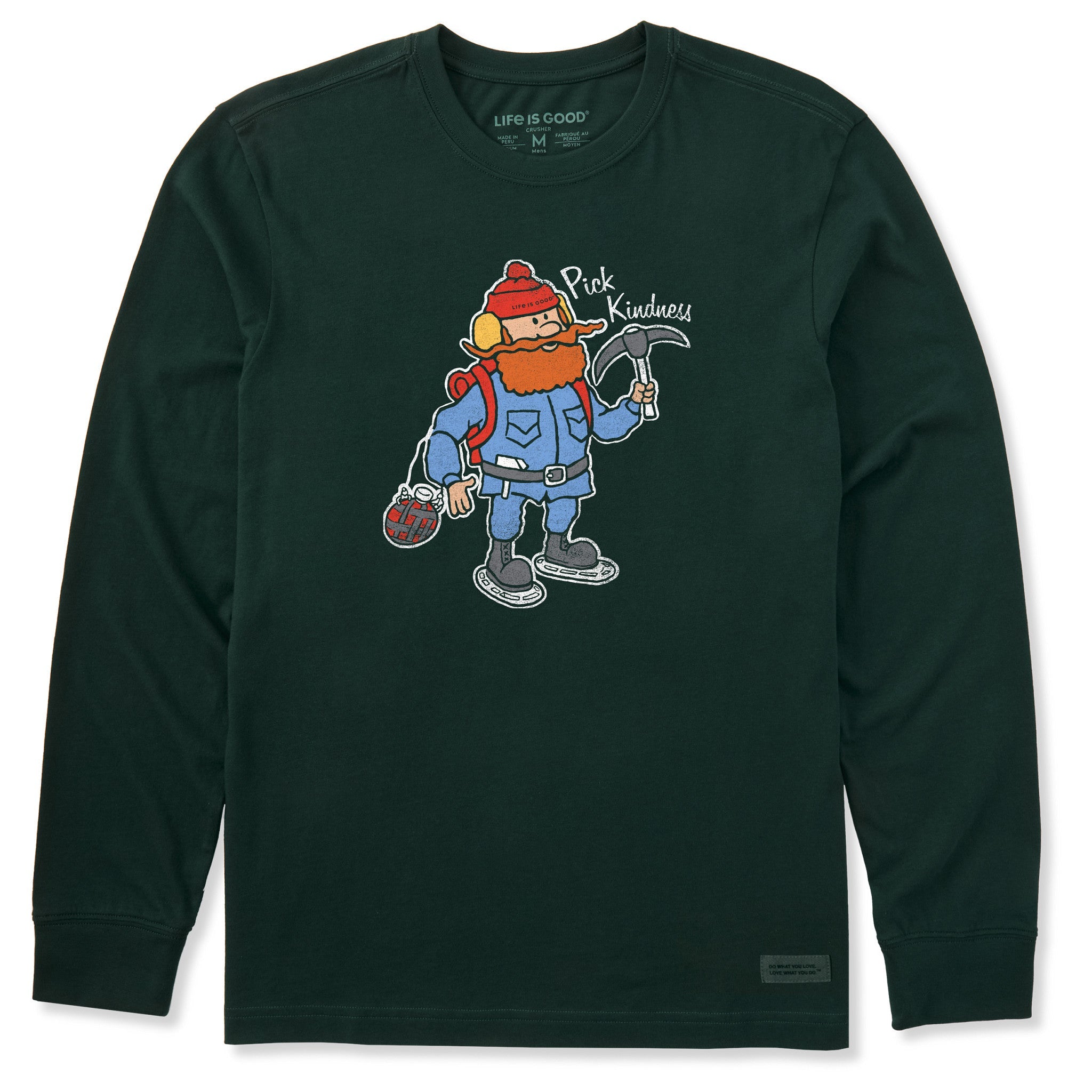Men's Pick Kindness Cornelius Long Sleeve Crusher Tee
