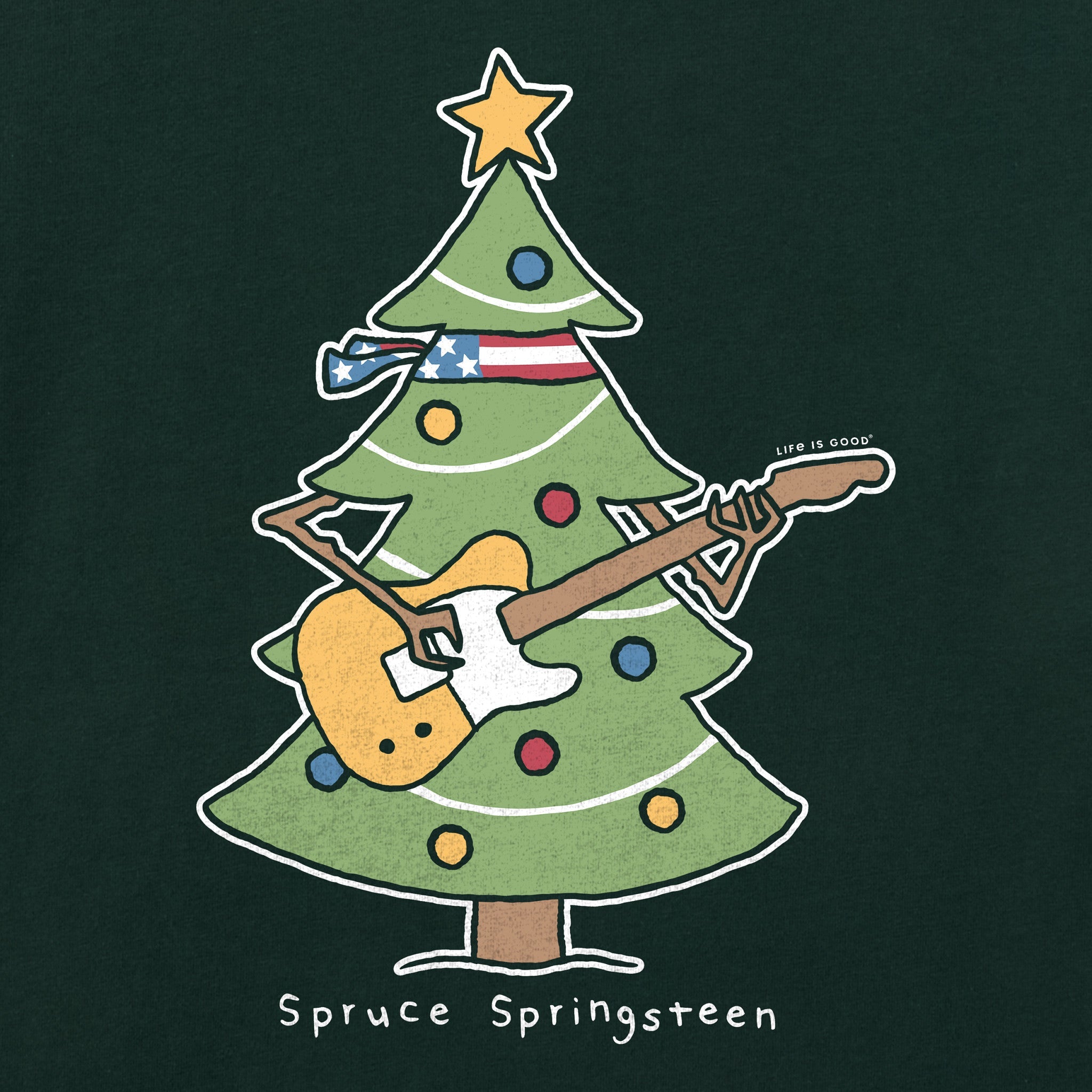 Men's Spruce Springsteen Long Sleeve Crusher Tee