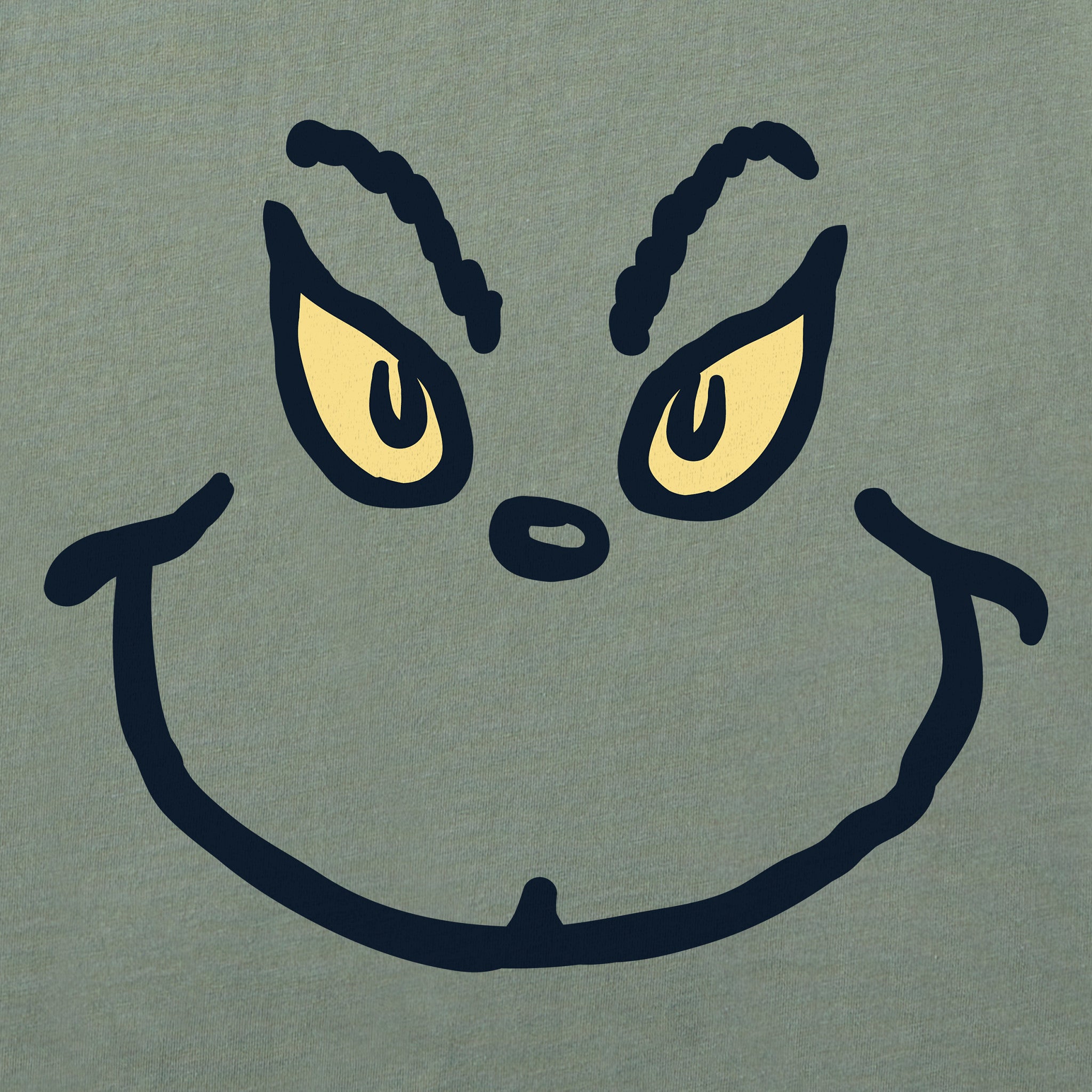 Women's Grinch Grin Long Sleeve Crusher Tee