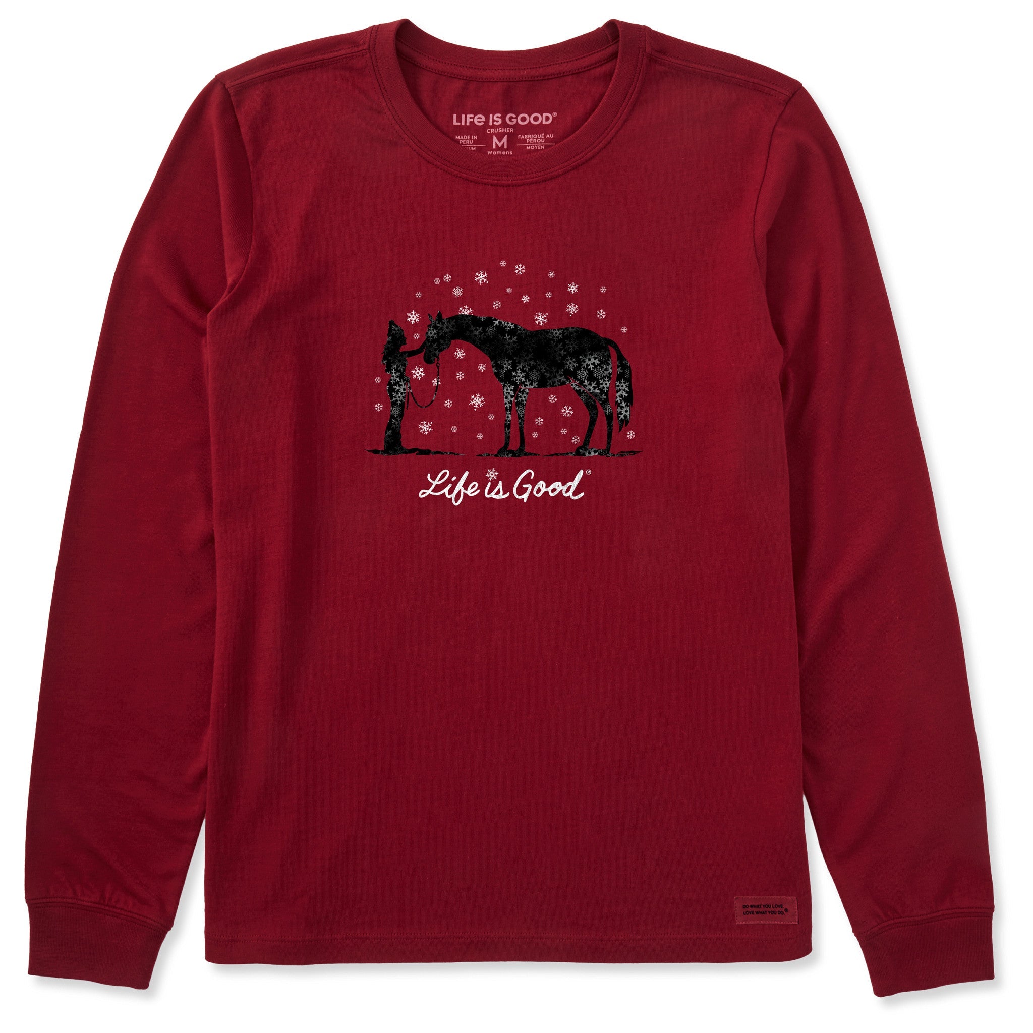 Women's Holiday Horse Long Sleeve Crusher Tee