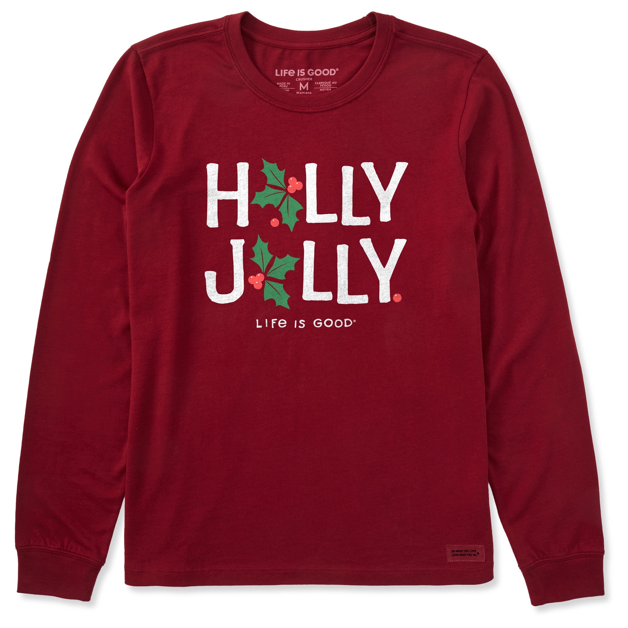 Women's Holly Jolly Long Sleeve Crusher Tee