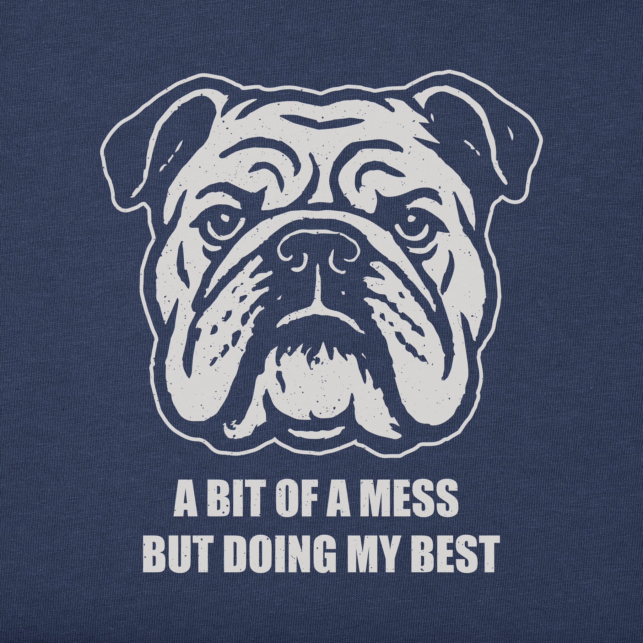 Men's Bert's Bit of a Mess Bulldog Short Sleeve Crusher Tee