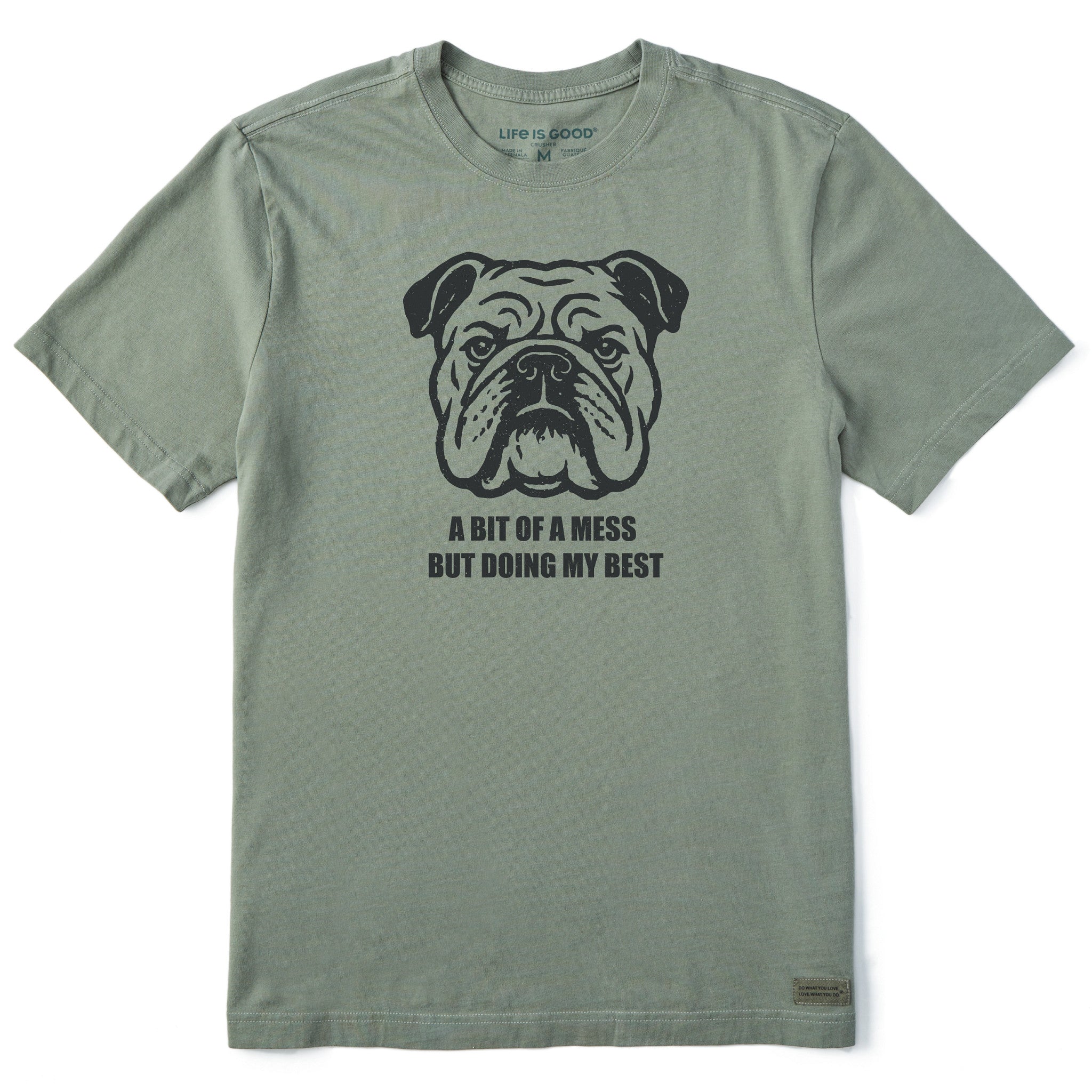 Men's Bert's Bit of a Mess Bulldog Short Sleeve Crusher Tee