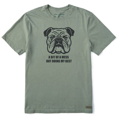 Men's Bert's Bit of a Mess Bulldog Short Sleeve Crusher Tee