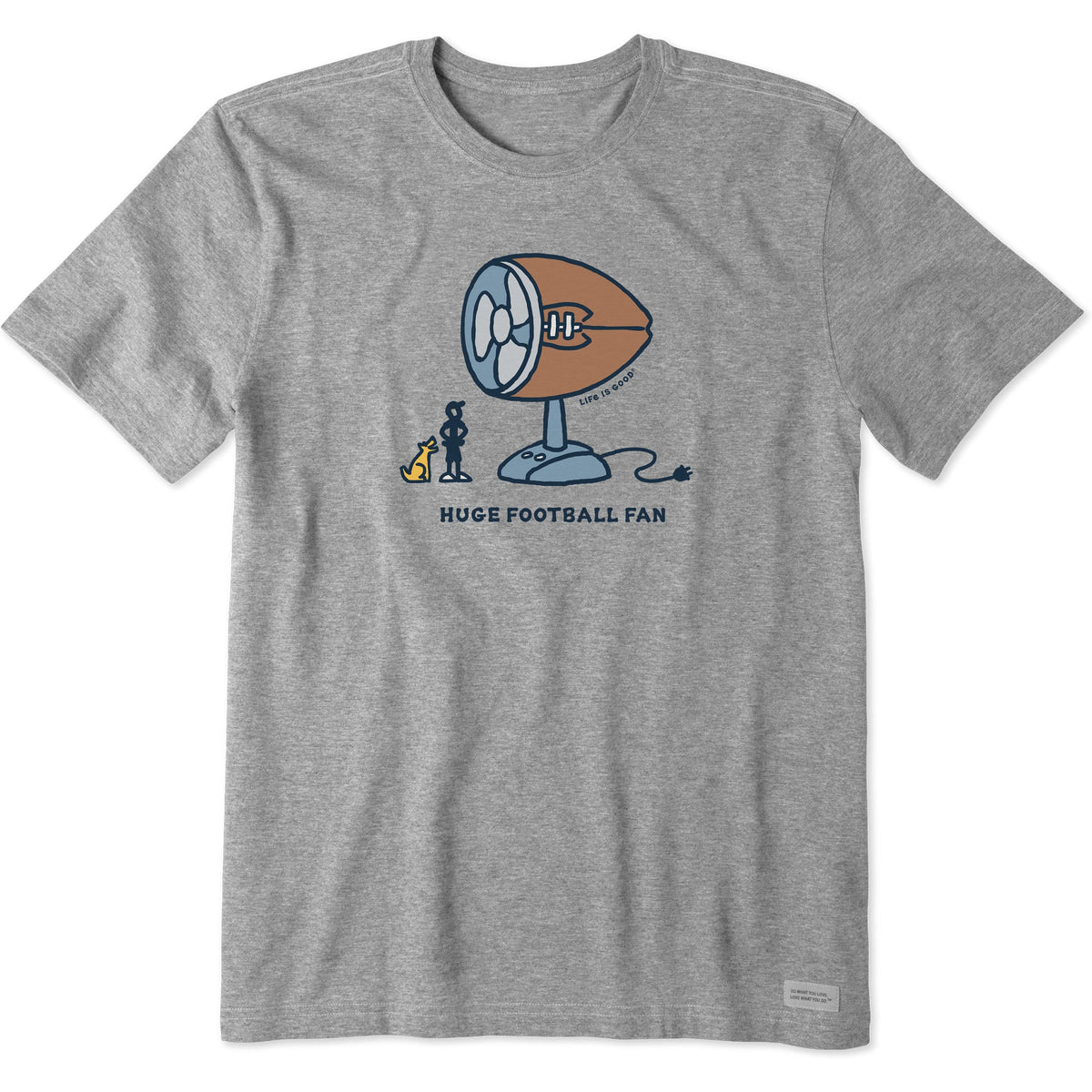 Men's Huge Football Fan Short Sleeve Tee
