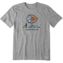 Men's Huge Football Fan Short Sleeve Tee