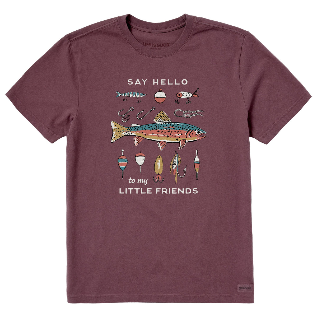 Men's Little Fishing Friends Short Sleeve Crusher Tee