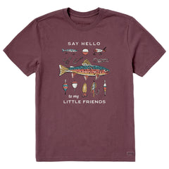 Men's Little Fishing Friends Short Sleeve Crusher Tee