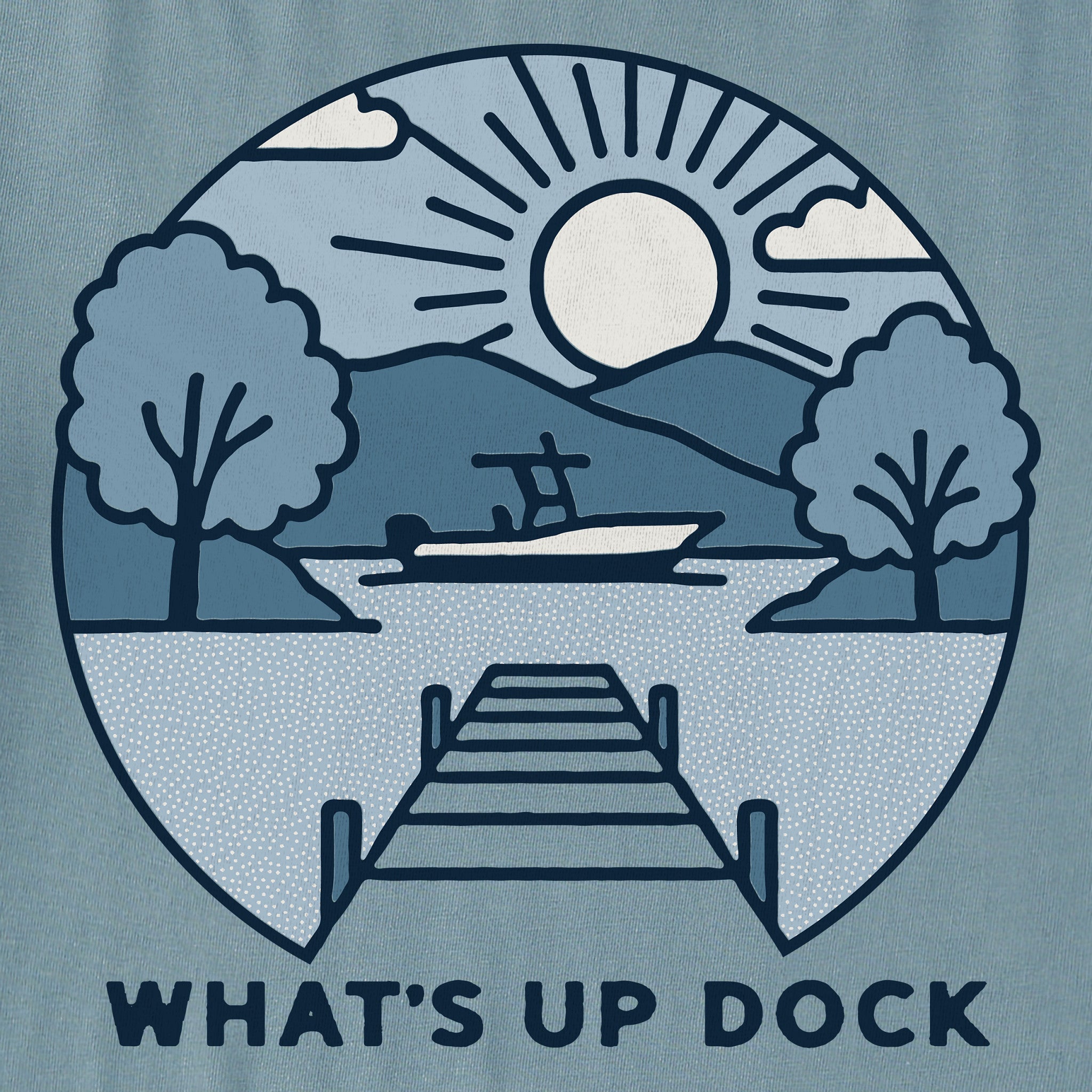 Men's What's Up Dock Short Sleeve Crusher Tee