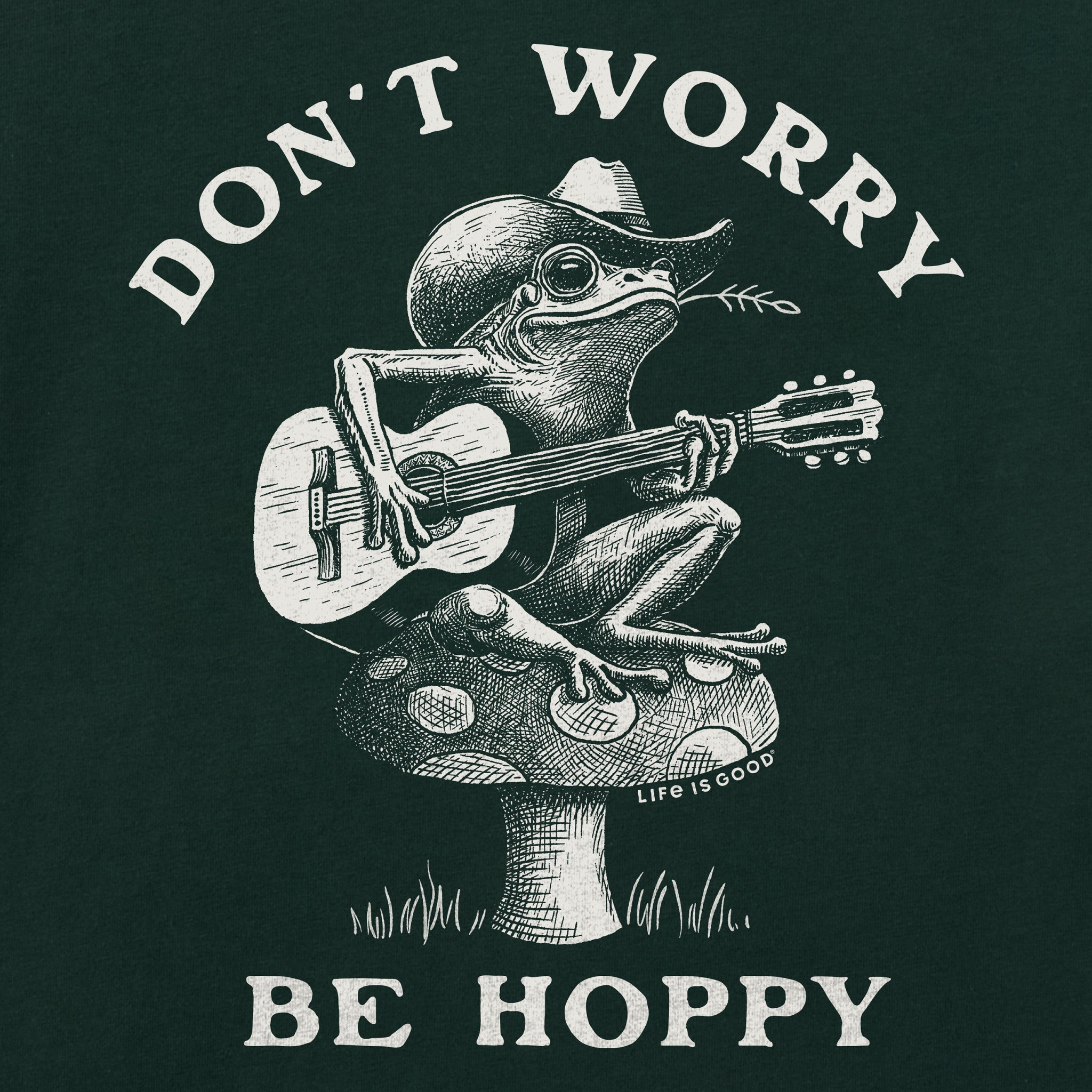 Men's Don't Worry Be Hoppy Frog Short Sleeve Crusher Tee