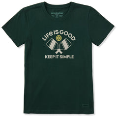 Women's Keep it Simple Pickleball Short Sleeve Crusher Tee