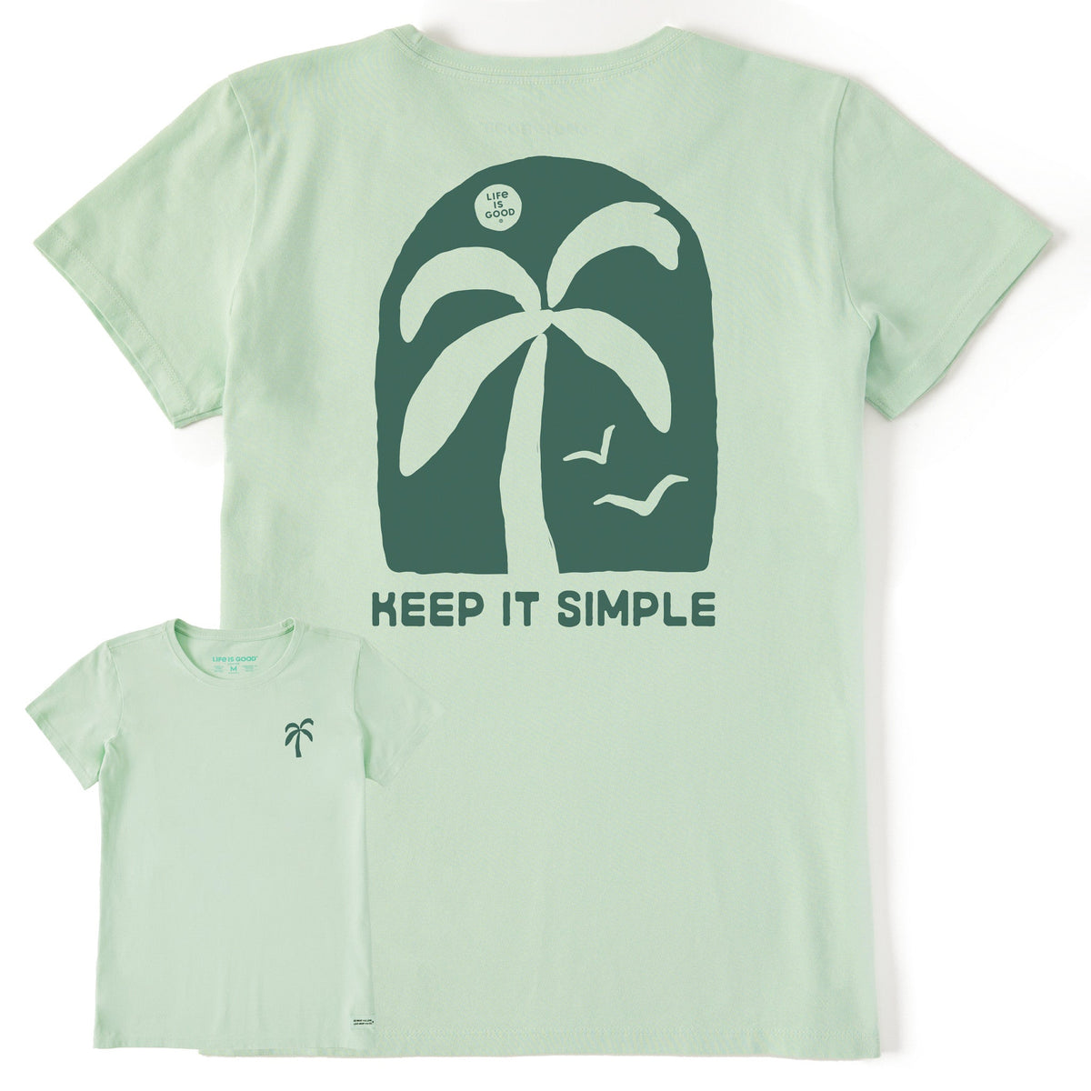 Women's Keep it Simple Lone Palm Short Sleeve Crusher Tee